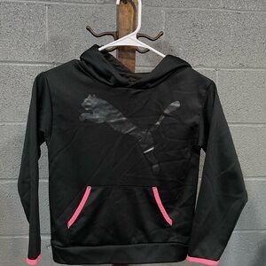 Puma Kids Black and Pink Hoodie